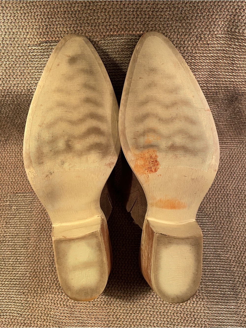 Charleston Shoe Co. Tahoe Mules Olive Suede - Picture 3 of 4